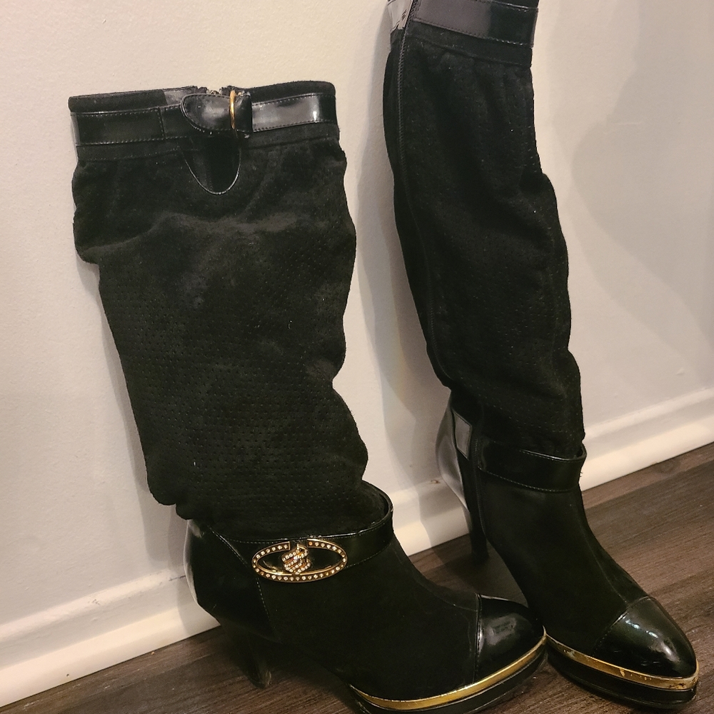 Roca Wear Black and Gold Boots